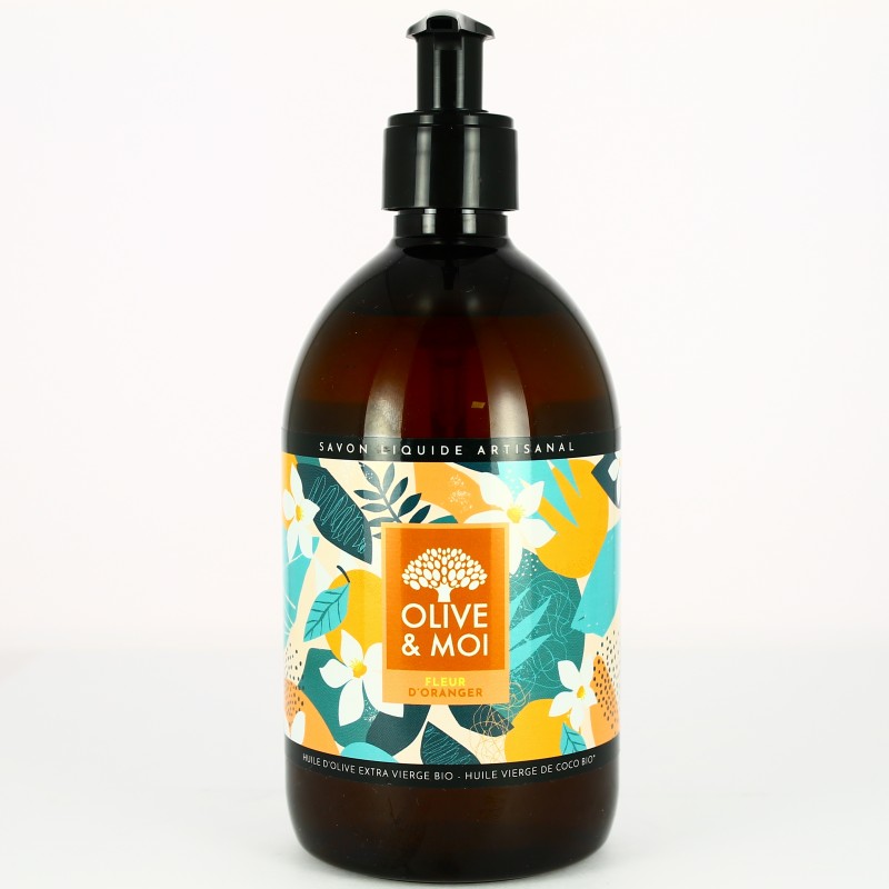 Savon liquide Fleur d'oranger - 500ml - Olive & Moi