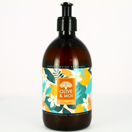 Savon liquide Fleur d'oranger - 500ml - Olive & Moi