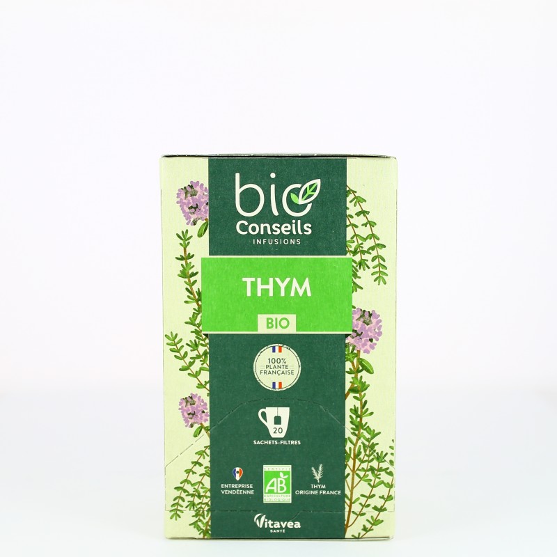 Infusion Thym Bio - 20 Sachets - Bio Conseils Infusion Thym Bio - 20 Sachets - Bio Conseils