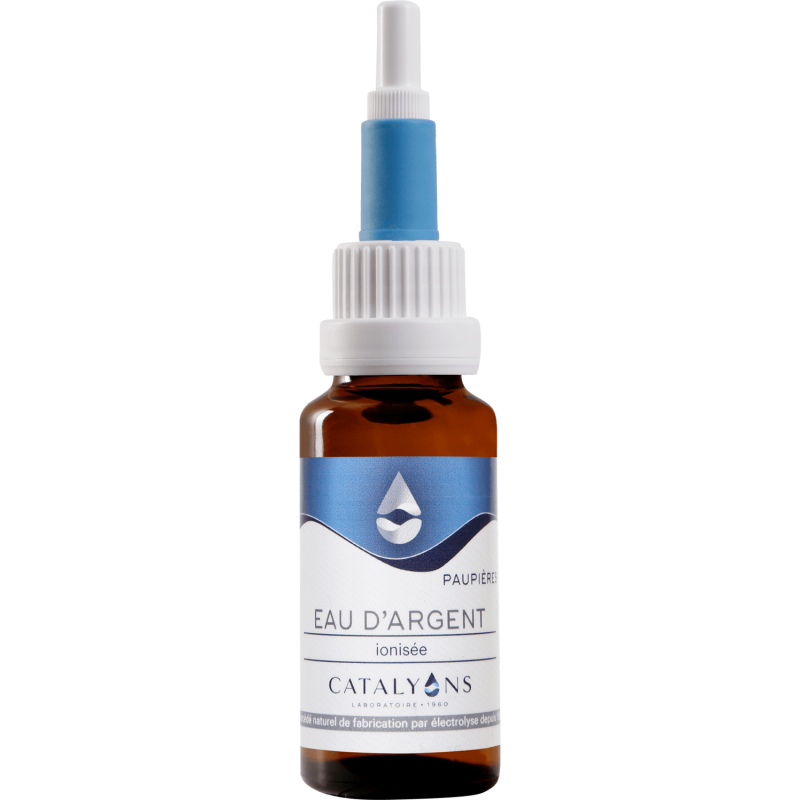 Eau d'argent colloïdal 20 ppm ionisée (yeux) - 20 ml - Catalyons