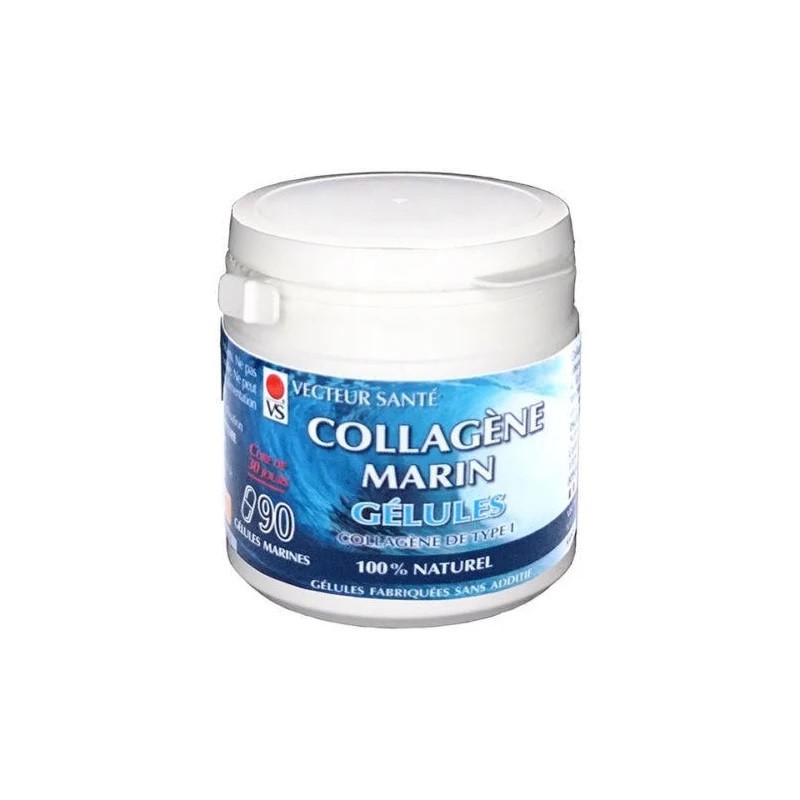 Collagène marin gélules - 90 Gélules - Vecteur Santé Collagène marin gélules - 90 Gélules - Vecteur Santé
