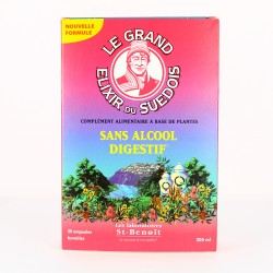 Élixir du Suédois Sans Alcool - 20 ampoules - Laboratoires Saint Benoît