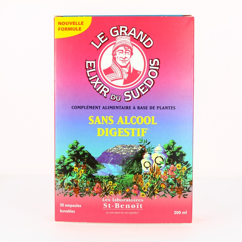 Élixir du Suédois Sans Alcool - 20 ampoules - Laboratoires Saint Benoît