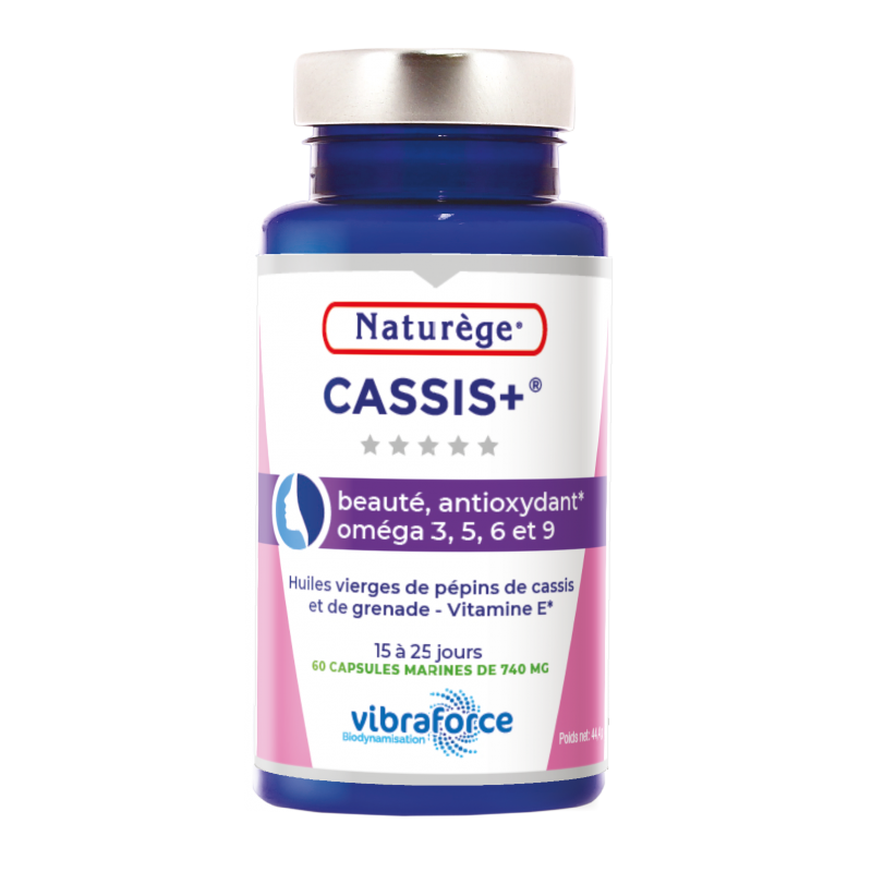 Cassis+ Moyen Modèle - 120 Capsules - Naturège Laboratoire Cassis+ Moyen Modèle - 120 Capsules - Naturège Laboratoire