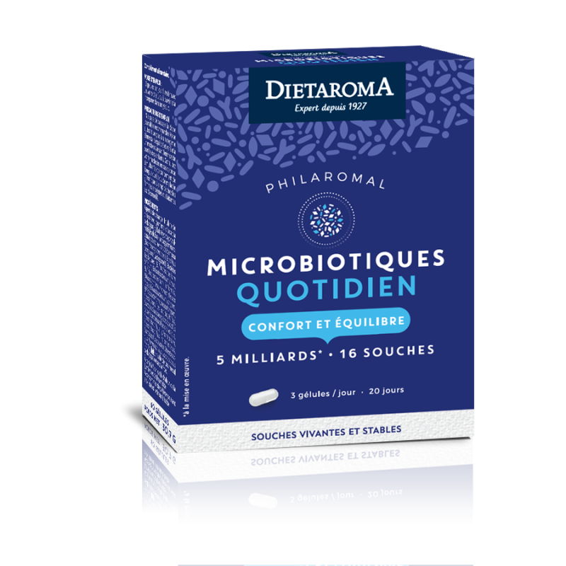 Philaromal Microbiotiques quotidien - 60 gélules - Dietaroma Philaromal Microbiotiques quotidien - 60 gélules - Dietaroma