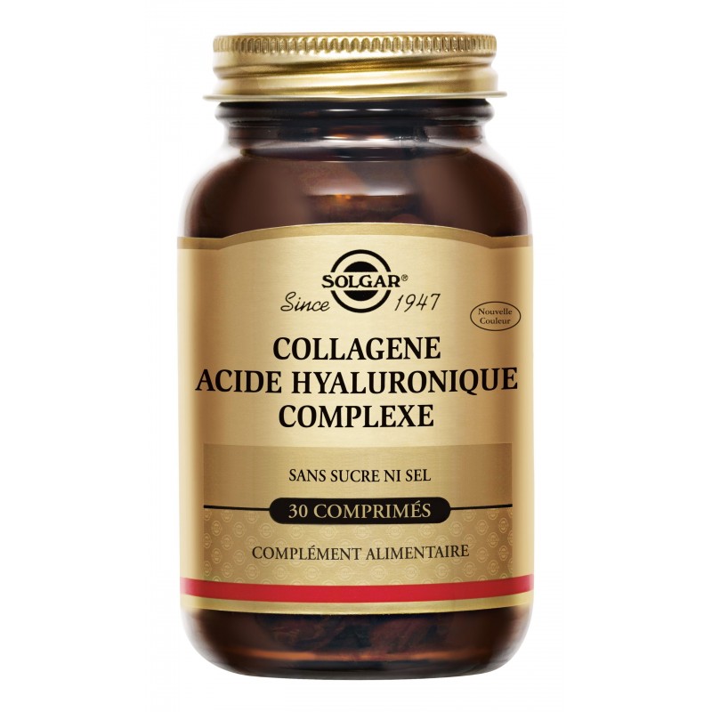 Collagene Acide Hyaluronique Complexe - 30 comprimés - Solgar Collagene Acide Hyaluronique Complexe - 30 comprimés - Solgar