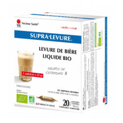 Supra'Levure Levure de bière liqiude Bio - 20 ampoules - Vecteur Santé