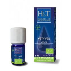 Huile essentielle Vétiver - 5 ml - Herbes et Traditions