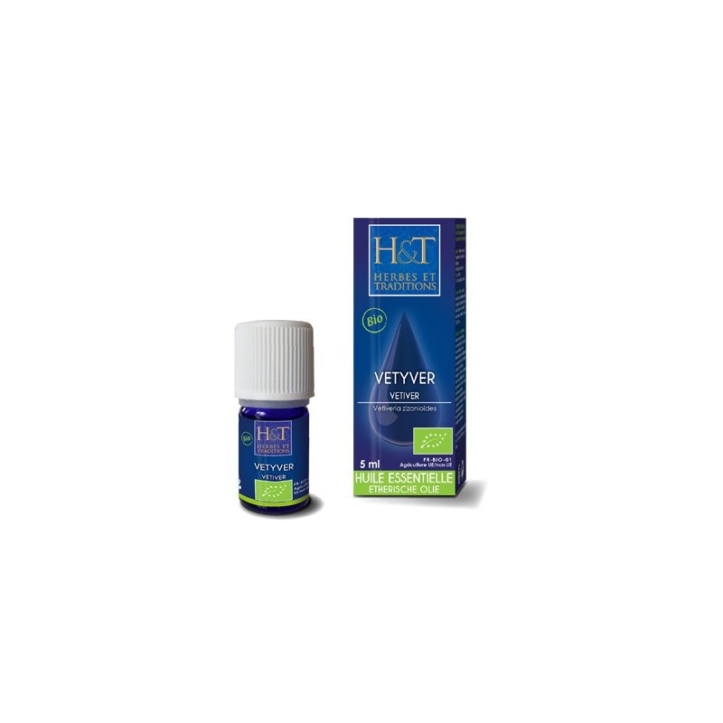 Huile essentielle Vétiver - 5 ml - Herbes et Traditions Huile essentielle Vétiver - 5 ml - Herbes et Traditions