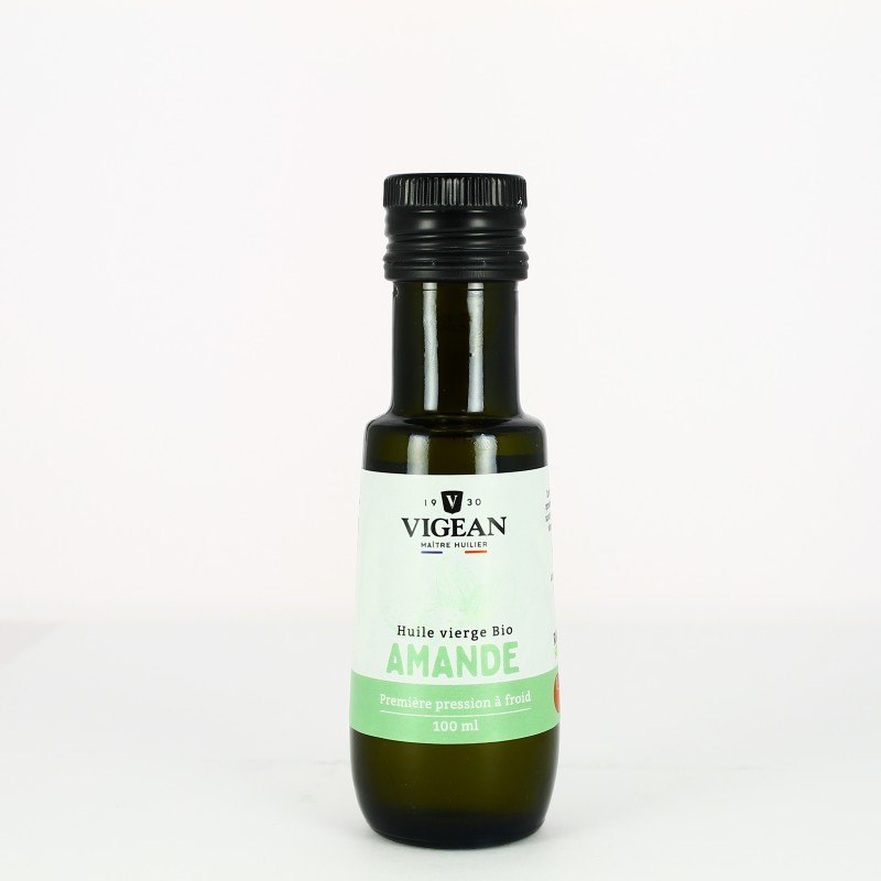 Huile végétale Amande Bio - 100 ml - Vigean Huile végétale Amande Bio - 100 ml - Vigean