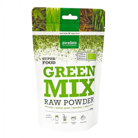Green Mix Raw Powder - 200g - Purasana