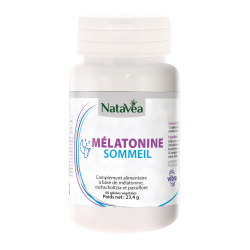 Mélatonine Sommeil - 60 gélules végétales - NataVéa
