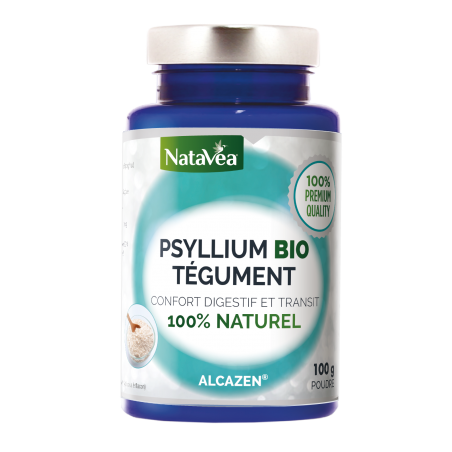 Alcazen Psyllium Bio Téguments - 100g - NataVéa