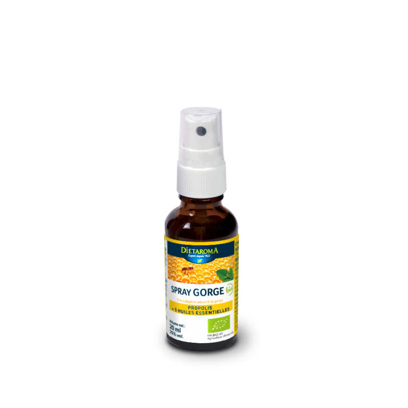Spray propolis spray gorge Bio - 20 ml - Dietaroma Spray propolis spray gorge Bio - 20 ml - Dietaroma