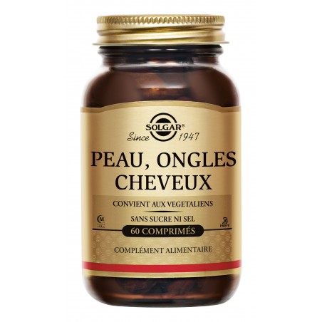 Peau, Ongles, Cheveux - 60 Comprimés - Solgar