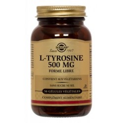 L-Tyrosine 500mg - 50 gélules - Solgar