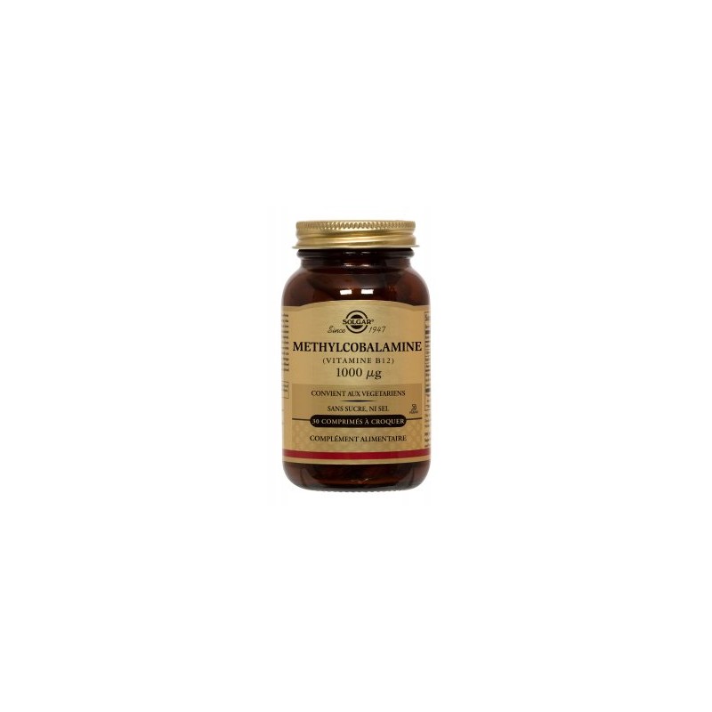 Vitamine B12 (Méthylcobalamine) - 30 Comprimés - Solgar