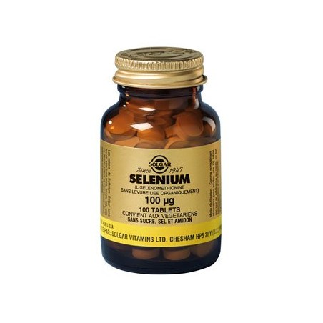 Selenium - 100 Comprimés - Solgar