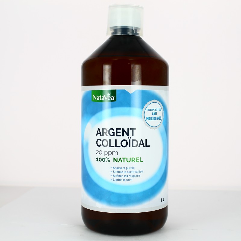Argent Colloïdal 20ppm et 100% naturel - 1 L - Natavéa