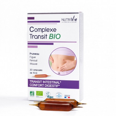 Complexe Transit Bio - 20 Ampoules de 15ml - NutriVie