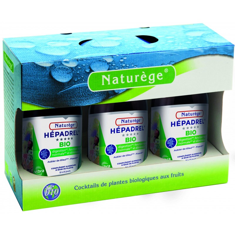 Pack 3 Hepadrel Liquide - 3 Flacons de 250 ml - Naturège Laboratoire Pack 3 Hepadrel Liquide - 3 Flacons de 250 ml - Naturège Laboratoire