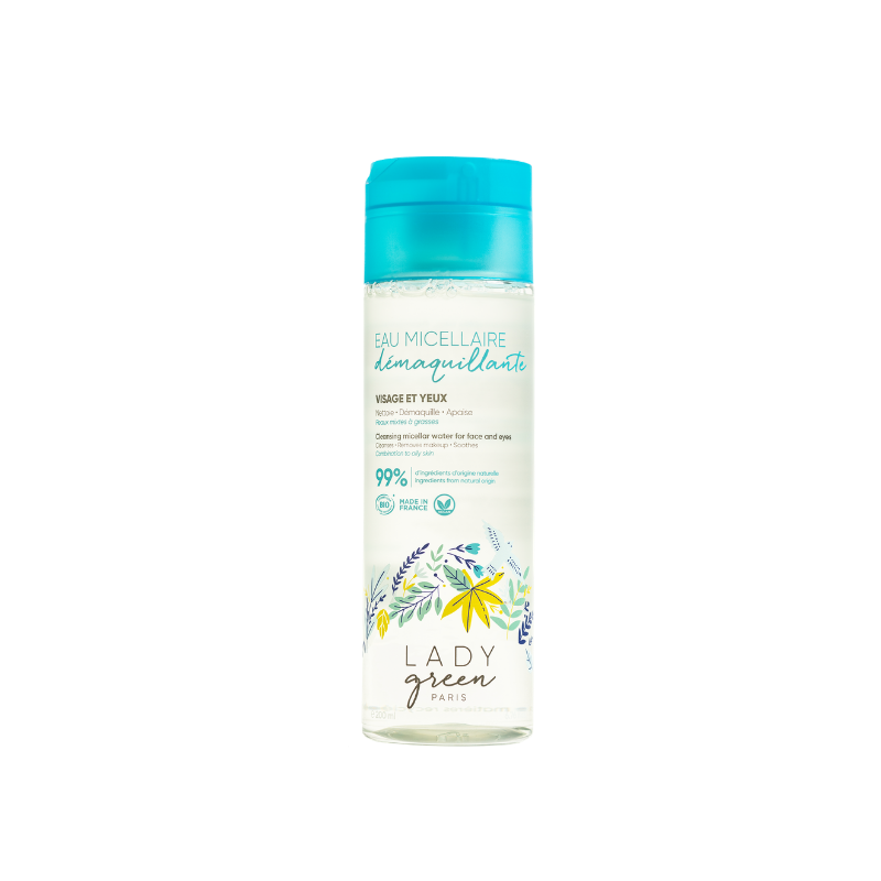 Eau micellaire Bio démaquillante - 200ml - Lady Green