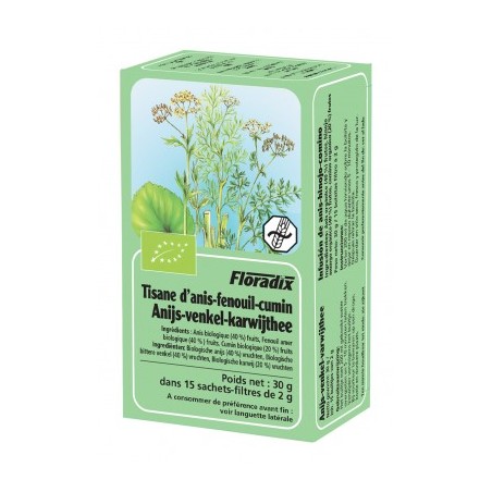 Tisane Anis Fenouil Cumin Bio - 15 Sachets - Salus