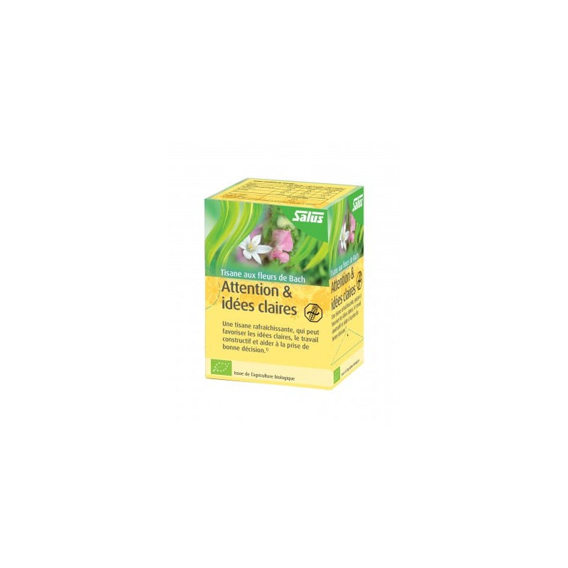 Tisane Fleur de Bach Attention & Idées claires - 15 Sachets - Salus