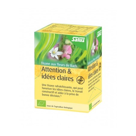 Tisane Fleur de Bach Attention & Idées claires - 15 Sachets - Salus