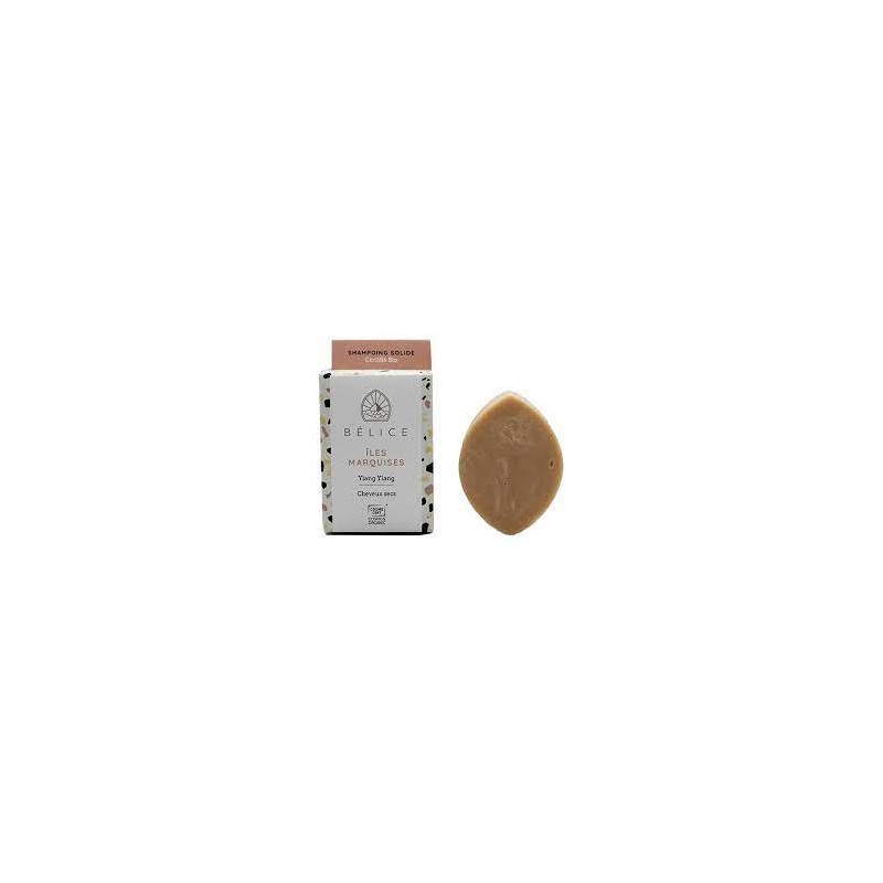 Shampoing solide Bio Iles Marquises Ylang Ylang - 85g - Bélice