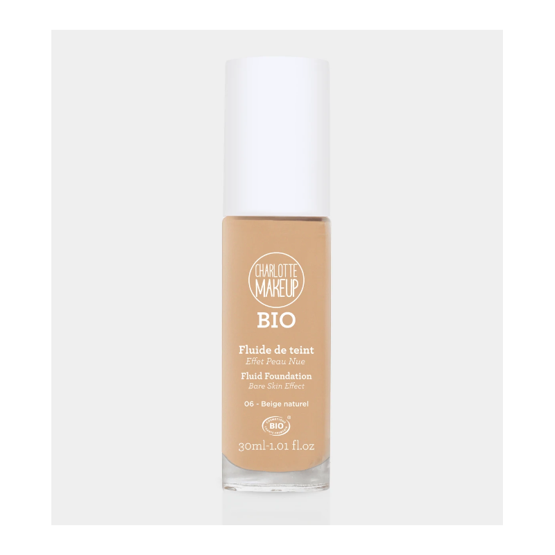 Fond de teint fluide Bio 06 Beige naturel - 30 ml - Charlotte Bio