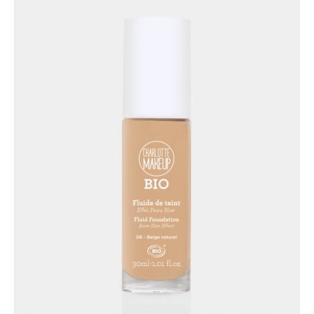 Fond de teint fluide Bio 06 Beige naturel - 30 ml - Charlotte Bio
