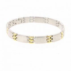 Bracelet acier PALMIER sans aimant - Magnétique Vibration