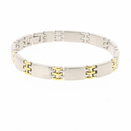 Bracelet acier PALMIER sans aimant - Magnétique Vibration