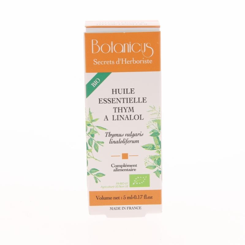 Huile essentielle Thym Linalol - Flacon Gouttes 5ML - Botanicus