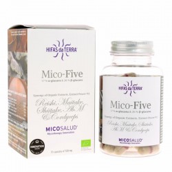 Synergie de Reishi Bio - Mico-Five Micosalud 70 gélules végétales - Hifas da terra
