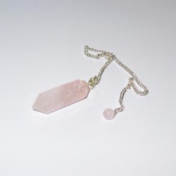 Pendule stylet QUARTZ ROSE...