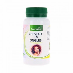 Cheveux & Ongles - Accélère la pousse des cheveux, renforce ongles, peau éclatante -  90 gélules - NataVéa