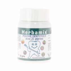Herbamix Dentifrice en Poudre avec 21 plantes - 50g - Kerala Nature