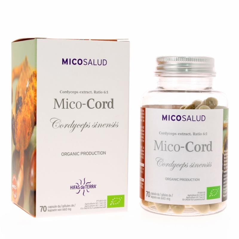 REISHI Bio - Mico-Cord Micosalud 70 gélules végétales - Hifas da terra REISHI Bio - Mico-Cord Micosalud 70 gélules végétales - Hifas da terra