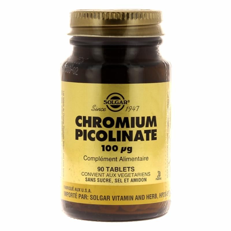 Chromium Picolinate - 90 comprimés - Solgar