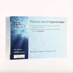 Eau de mer Hypertonique - 30 ampoules de 10 ml - Méthode Quinton - Propos Nature