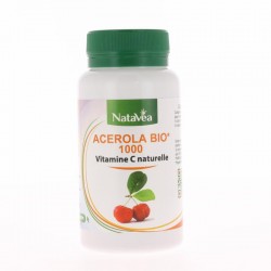 Acerola 1000 Bio - Vitamine C naturelle - 30  comprimés - Natavea