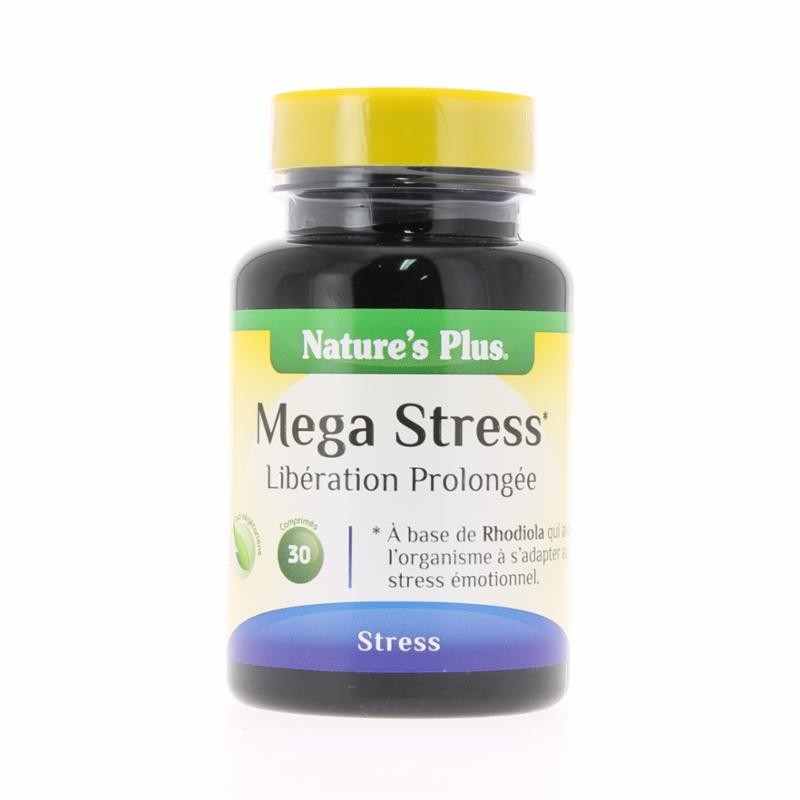 Mega-Stress Libération Prolongée - 30 Comprimés - Natures Plus