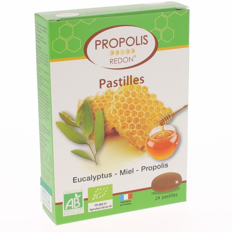 Pastilles propolis Eucalyptus - 24 Pastilles - Redon Pastilles propolis Eucalyptus - 24 Pastilles - Redon