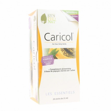 Pulpe Caricol - 20 Sticks - Solgar