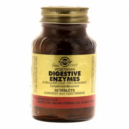 VEGETARIAN DIGESTIVE ENZYMES - 50 Comprimés - Solgar