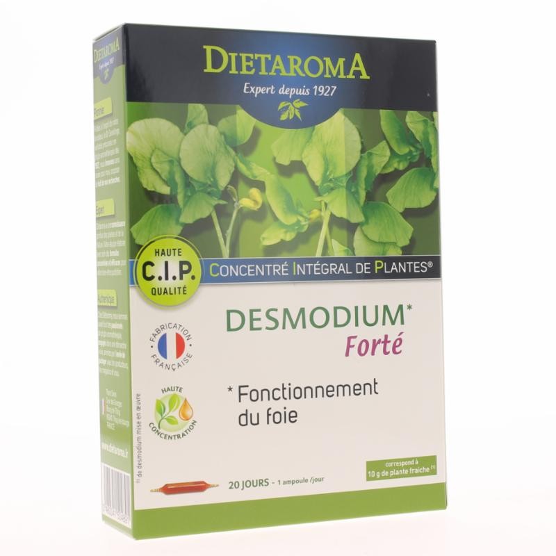 Desmodium CIP Foie Bio - 20 Ampoules - Dietaroma Desmodium CIP Foie Bio - 20 Ampoules - Dietaroma