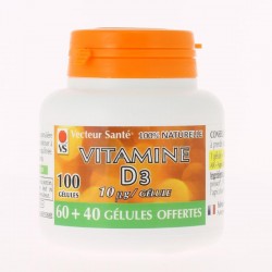 Vitamine D3 - 100 Gélules - Vecteur Santé