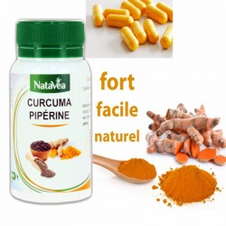 Curcuma Pipérine fort - 60 Gélules - Natavéa